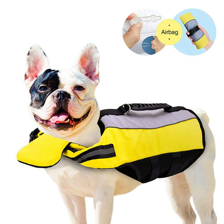 The Ultimate Safety Solution for Your Pet: Reflective Nylon Airbag Pet Life Jacket