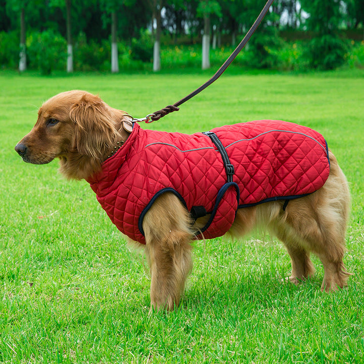 Keep Your Furry Friend Stylish and Warm with Our Adjustable Warm Cotton Pet Jacket