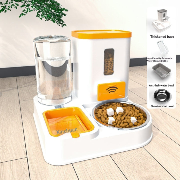 Enhance Your Pet's Mealtime with Our Feeding and Drinking Bowl Station Set