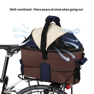 The Ultimate Solution for Pet Travel: Foldable Canvas Pet Rear Seat Carrier Bag