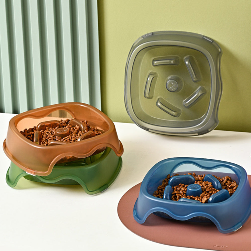 Slow Feeding Anti-Choking Pet Food And Water Bowl