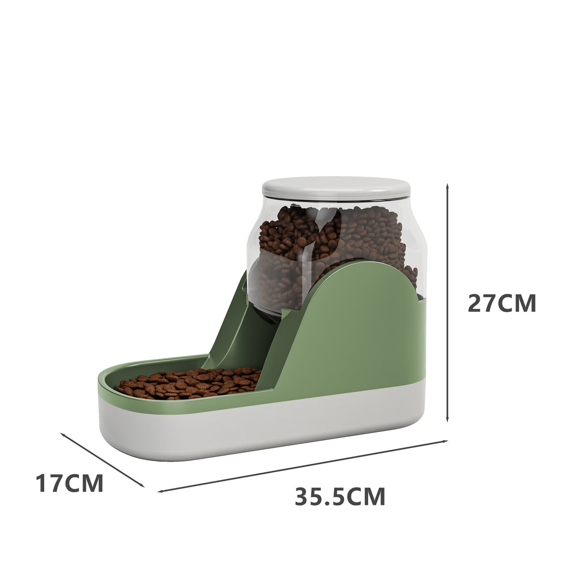 Automatic Pet Water Fountain And Food Dispenser Bowl