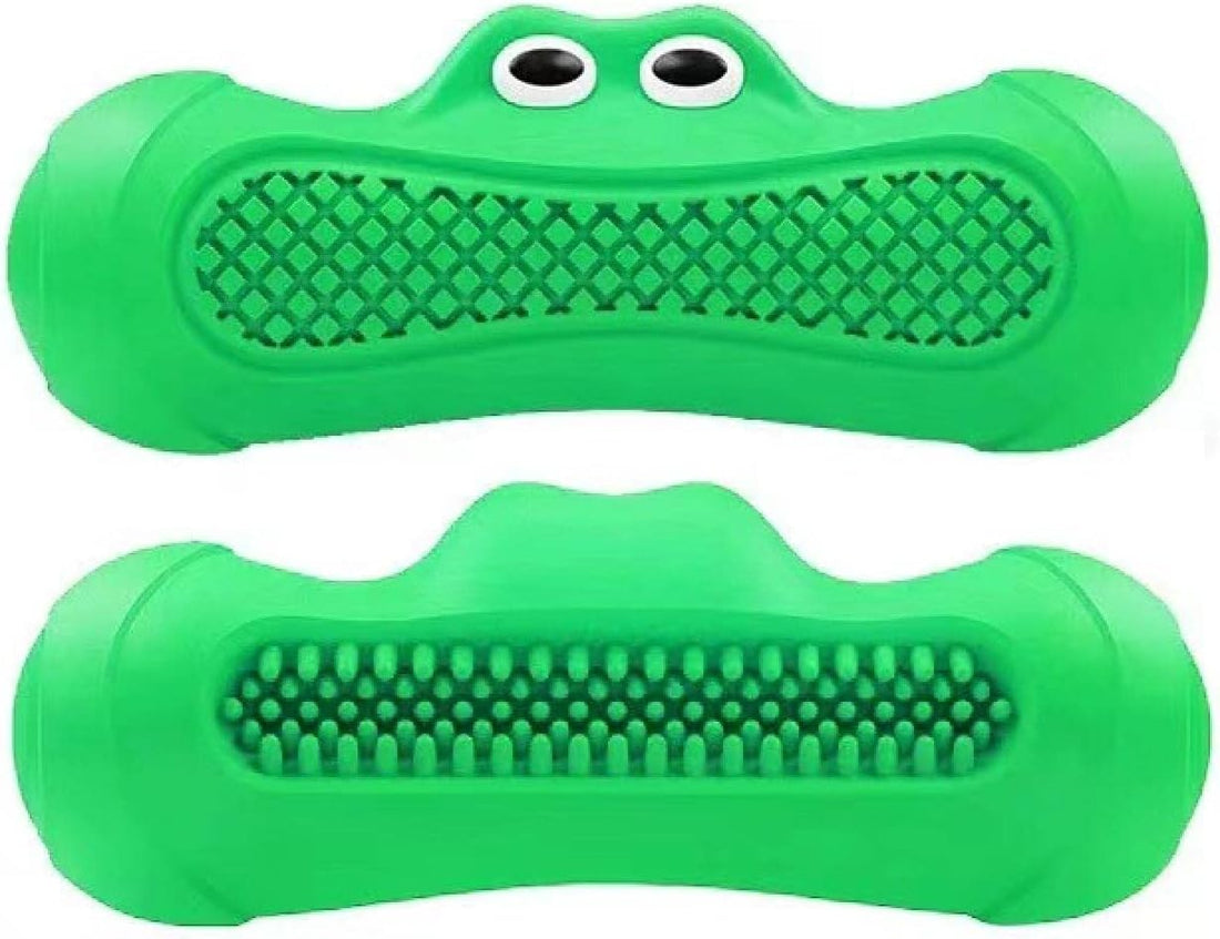 Vocal Rugby Shaped Rubber Pet Chew Teething Toy