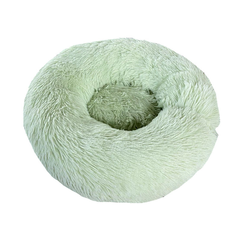 Soft Thick Plush Round Pet Bed For Comfort