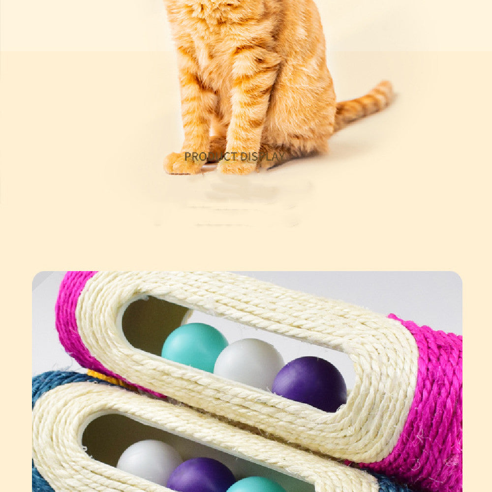 Three Tier Sisal Drum Scratching Pet Toy