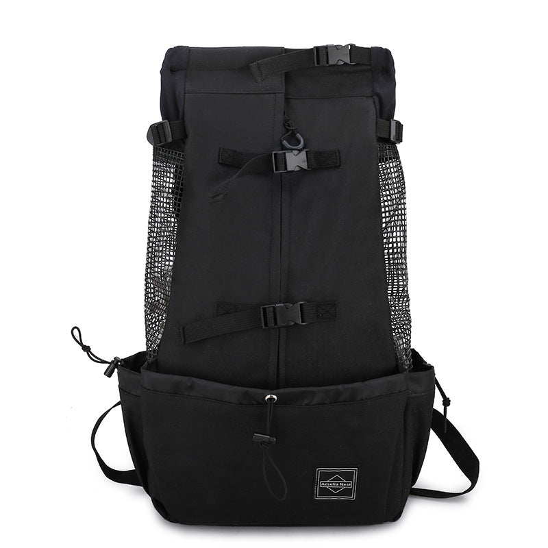 Portable Pet Backpack Carrier For Outdoor Travel Use