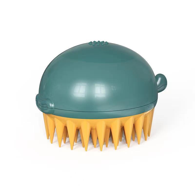 Refillable Pet Bath Brush With Gel Dispenser