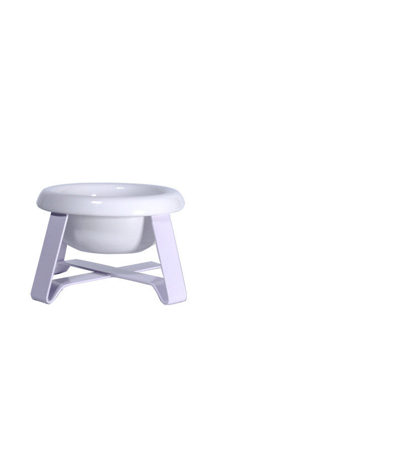 Anti-Slip Pet Feeding Bowl With Iron Stand 2 In 1