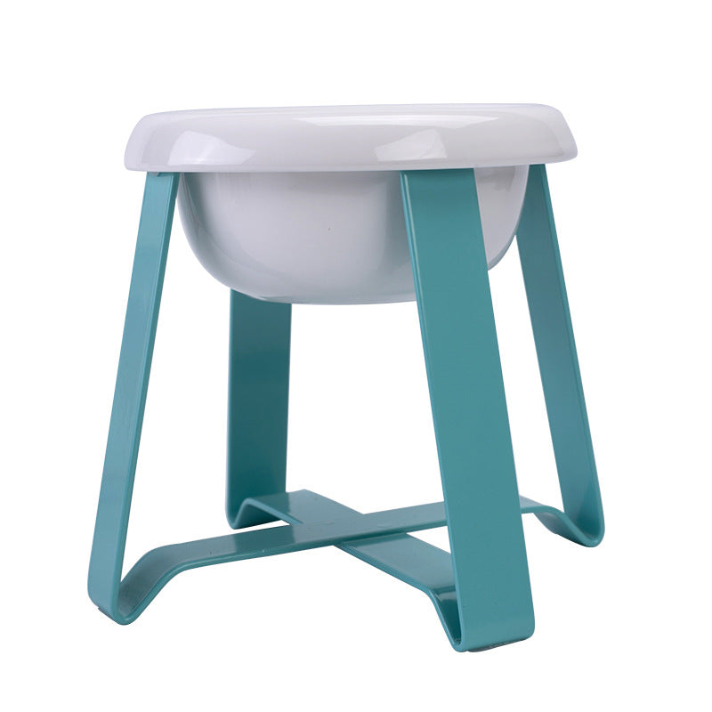 Anti-Slip Pet Feeding Bowl With Iron Stand 2 In 1