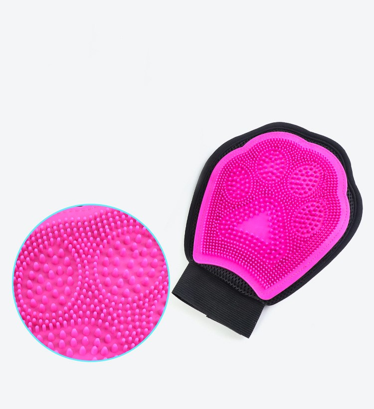 Pet Bath Glove Cleaning Grooming Brush Tool