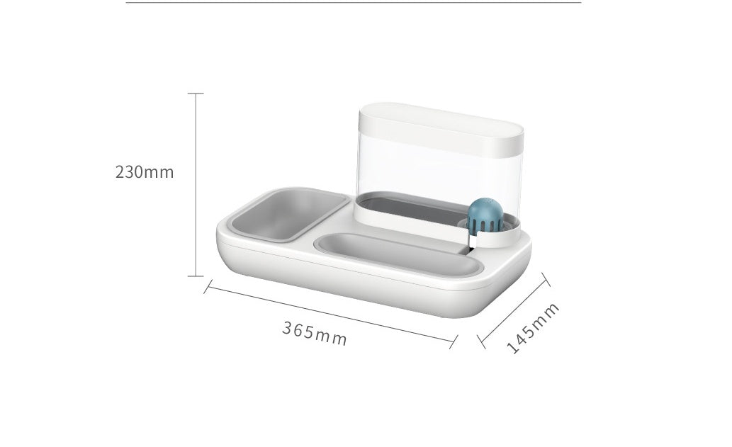 Automatic Pet Drinking Fountain And Feeding Bowl 1.5L