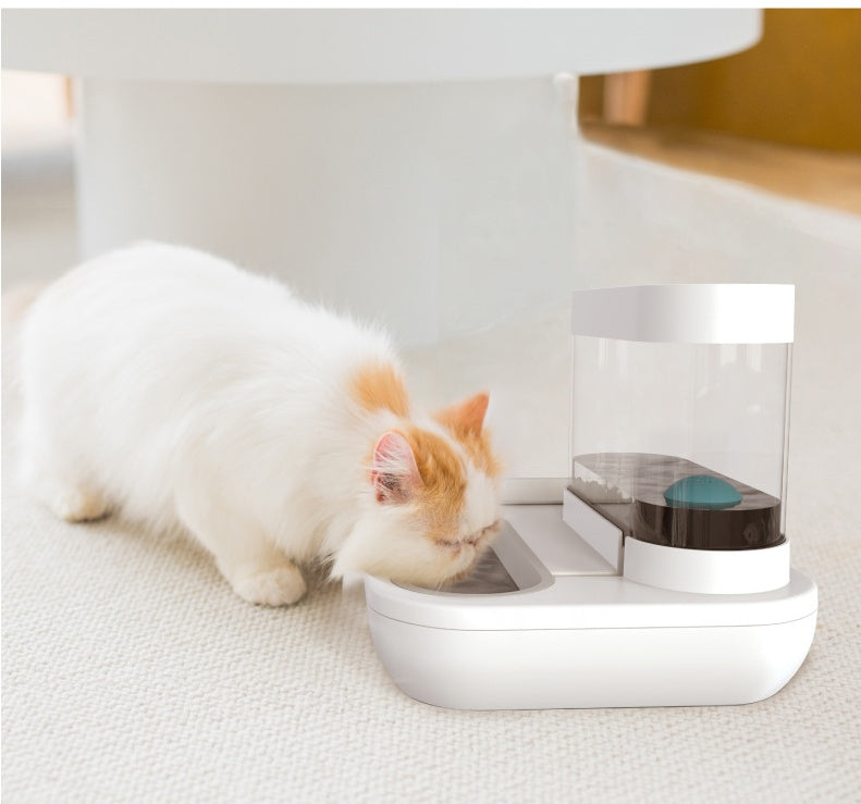 Automatic Pet Drinking Fountain And Feeding Bowl 1.5L