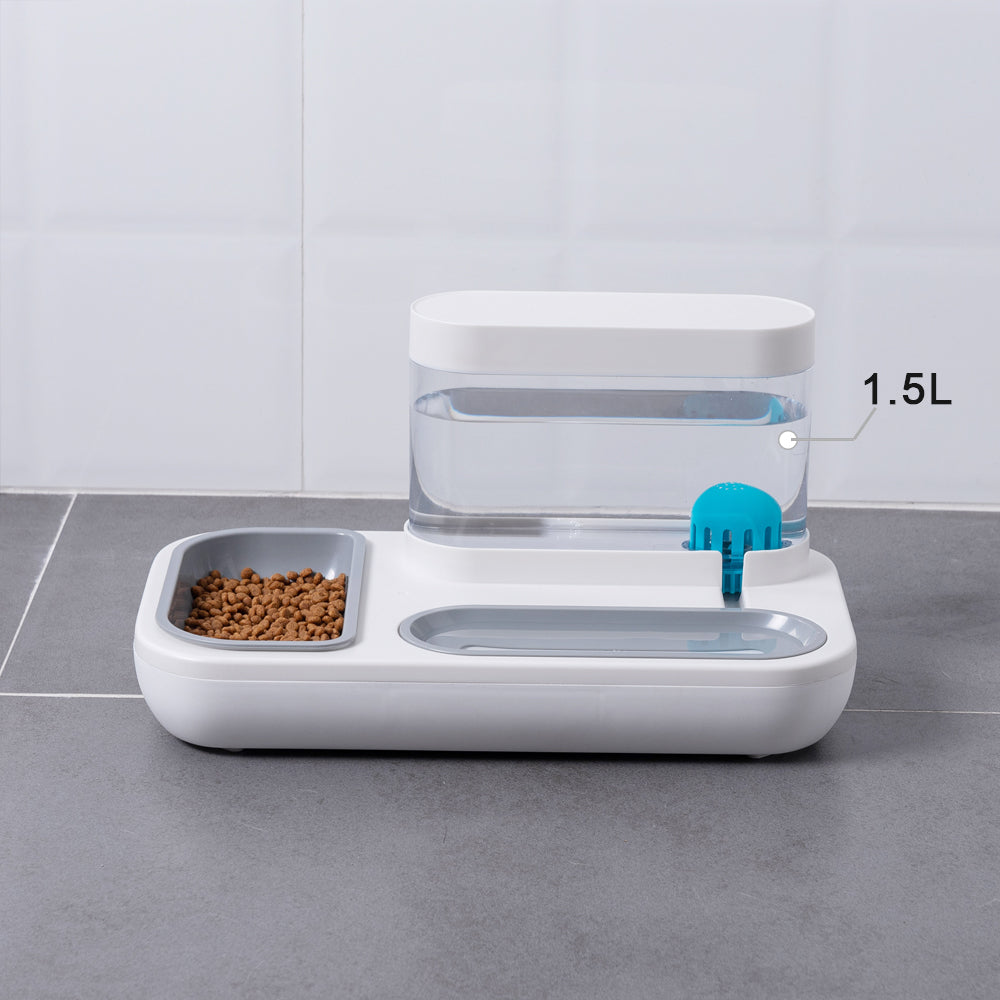 Automatic Pet Drinking Fountain And Feeding Bowl 1.5L
