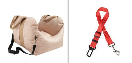 Waterproof Pet Car Seat Carrier With Breathable Mesh Bed