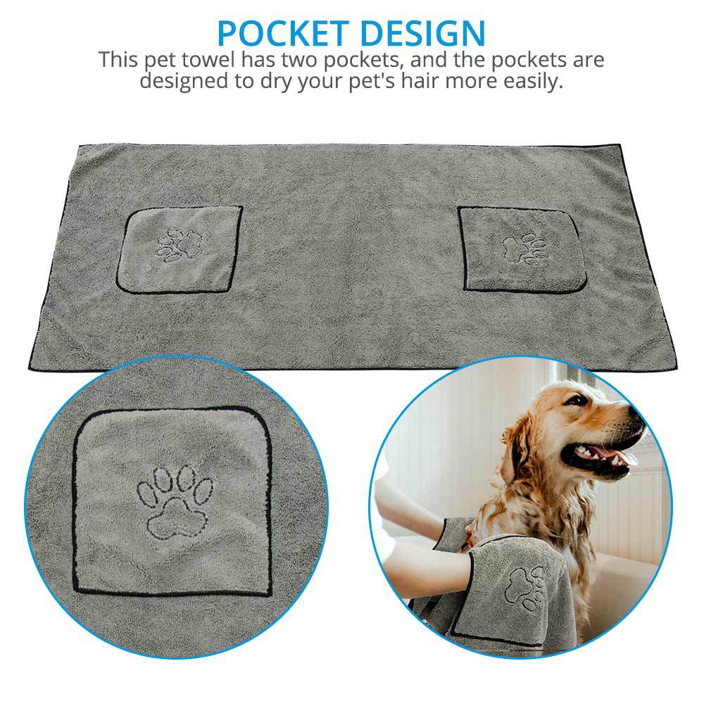 Super Absorbent Pet Bathrobe Large Bath Towel