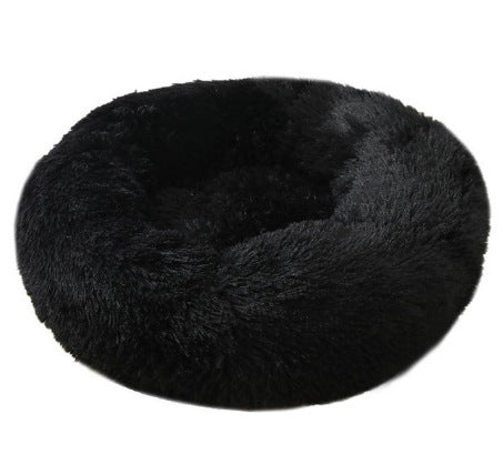 Soft Thick Plush Round Pet Bed For Comfort