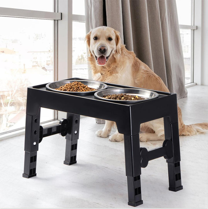 Elevated Pet Feeding Bowl Neck Support Anti-Tumble Stand