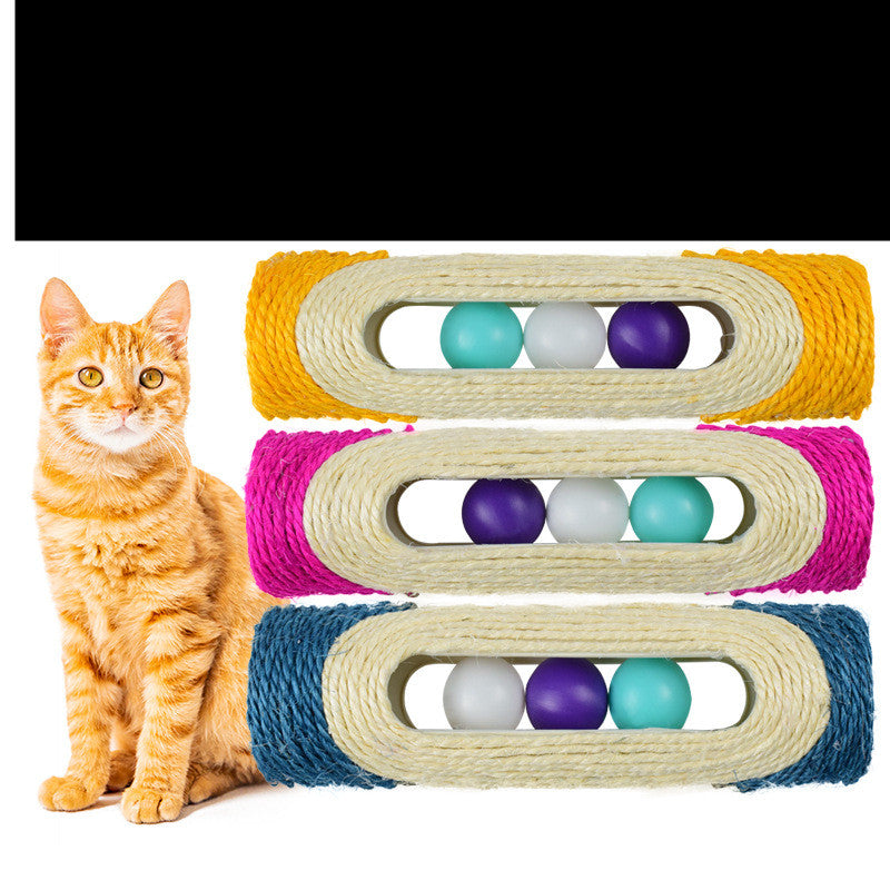 Three Tier Sisal Drum Scratching Pet Toy