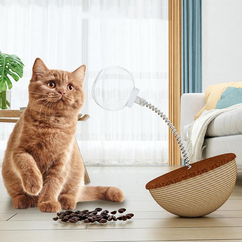 Auto Balancing Interactive Pet Food Puzzle Ball Toy