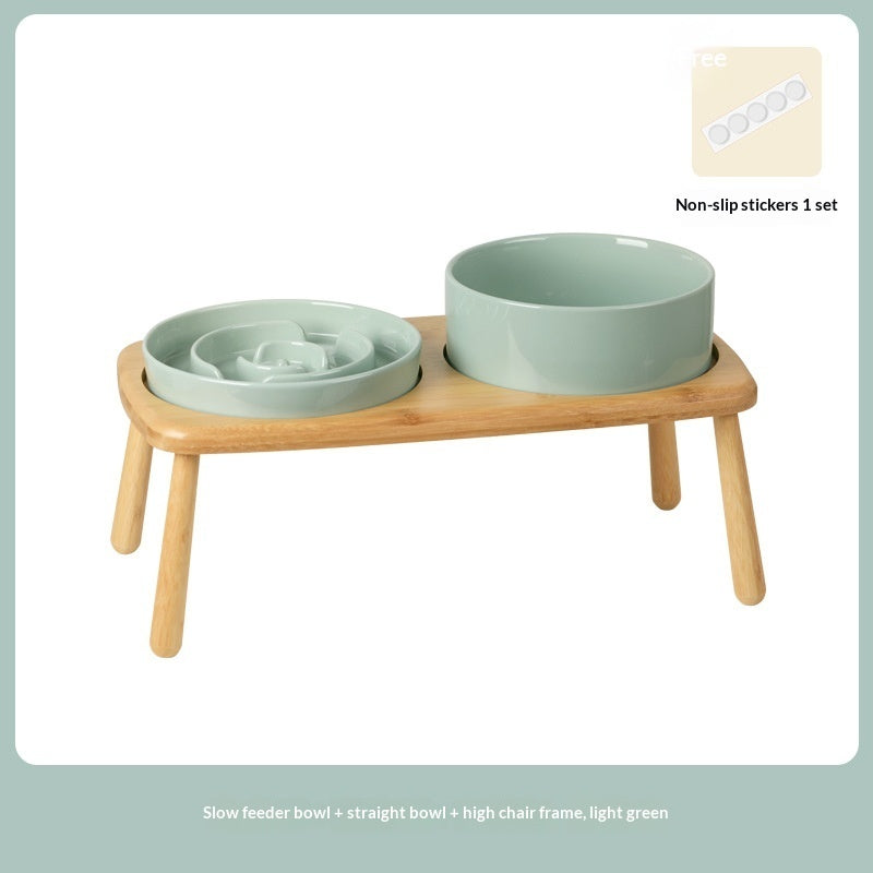 Ceramic Pet Slow Feeding Anti-Choking Bowl
