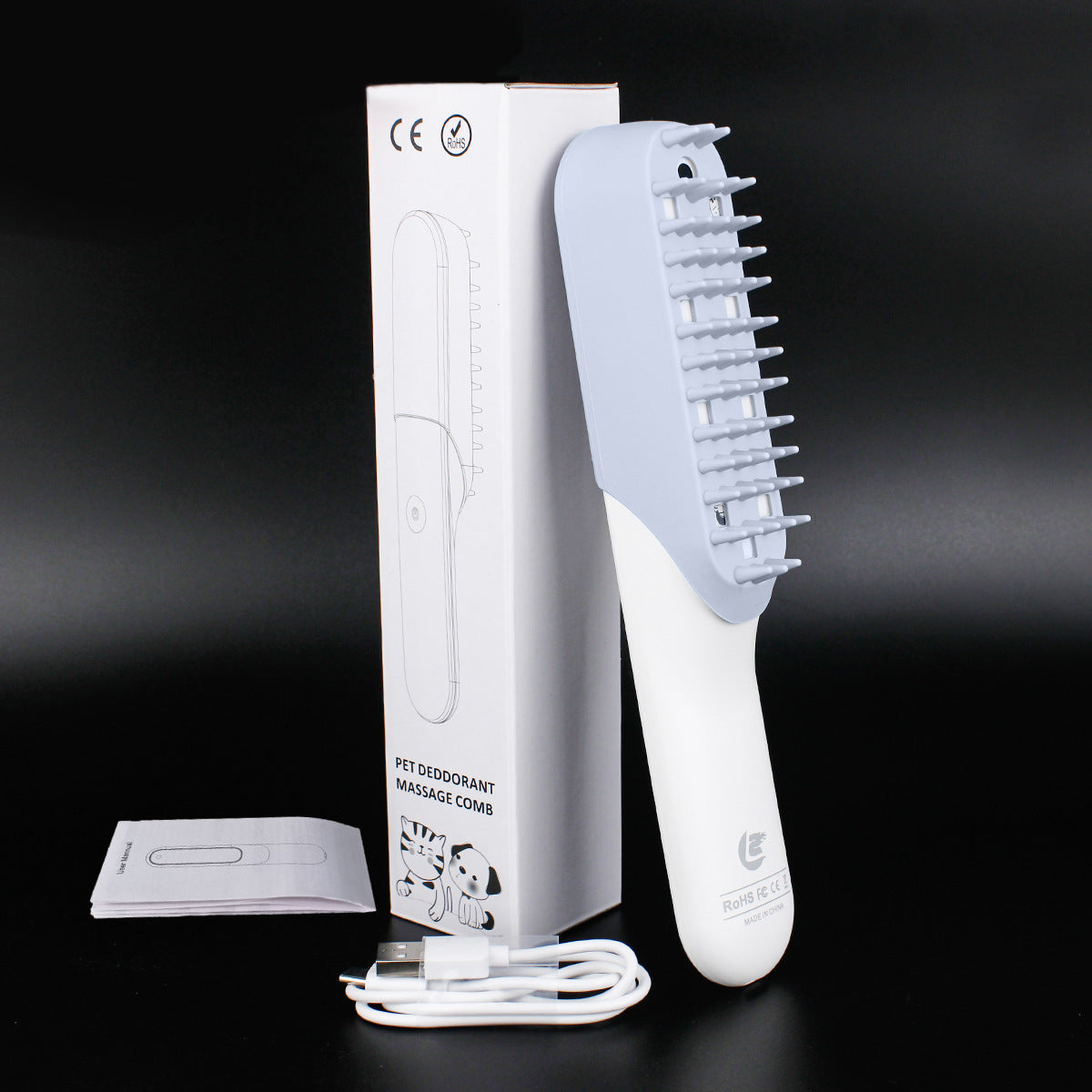 Silicone Pet Massage Grooming Comb Cleaning Brush
