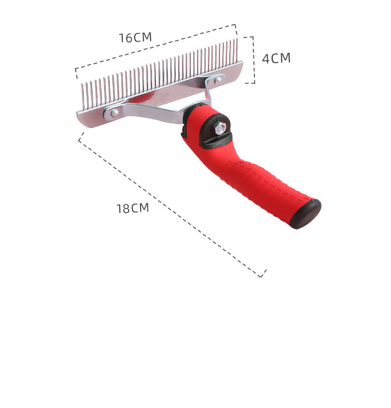 Extra Large Deshedding Pet Rake Grooming Comb