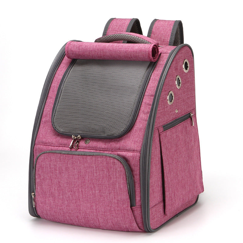 Foldable Breathable Pet Backpack Carrier For Travel