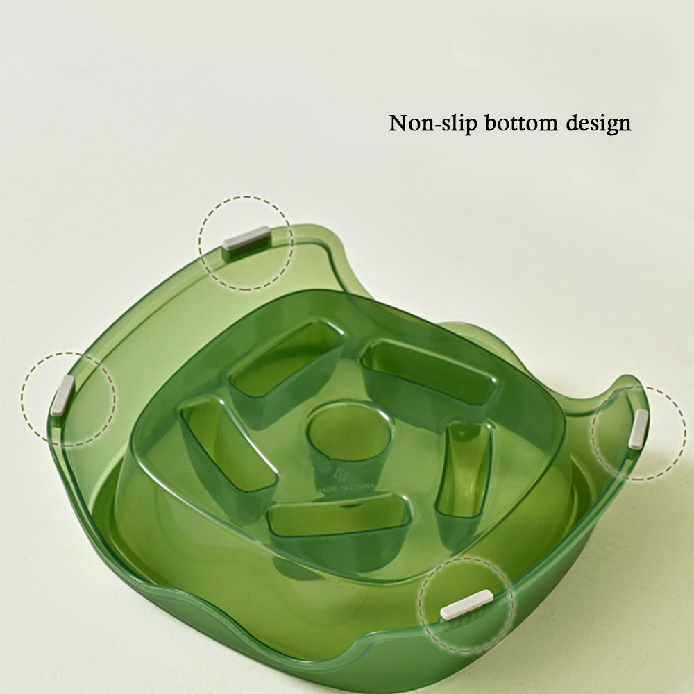 Slow Feeding Anti-Choking Pet Food And Water Bowl