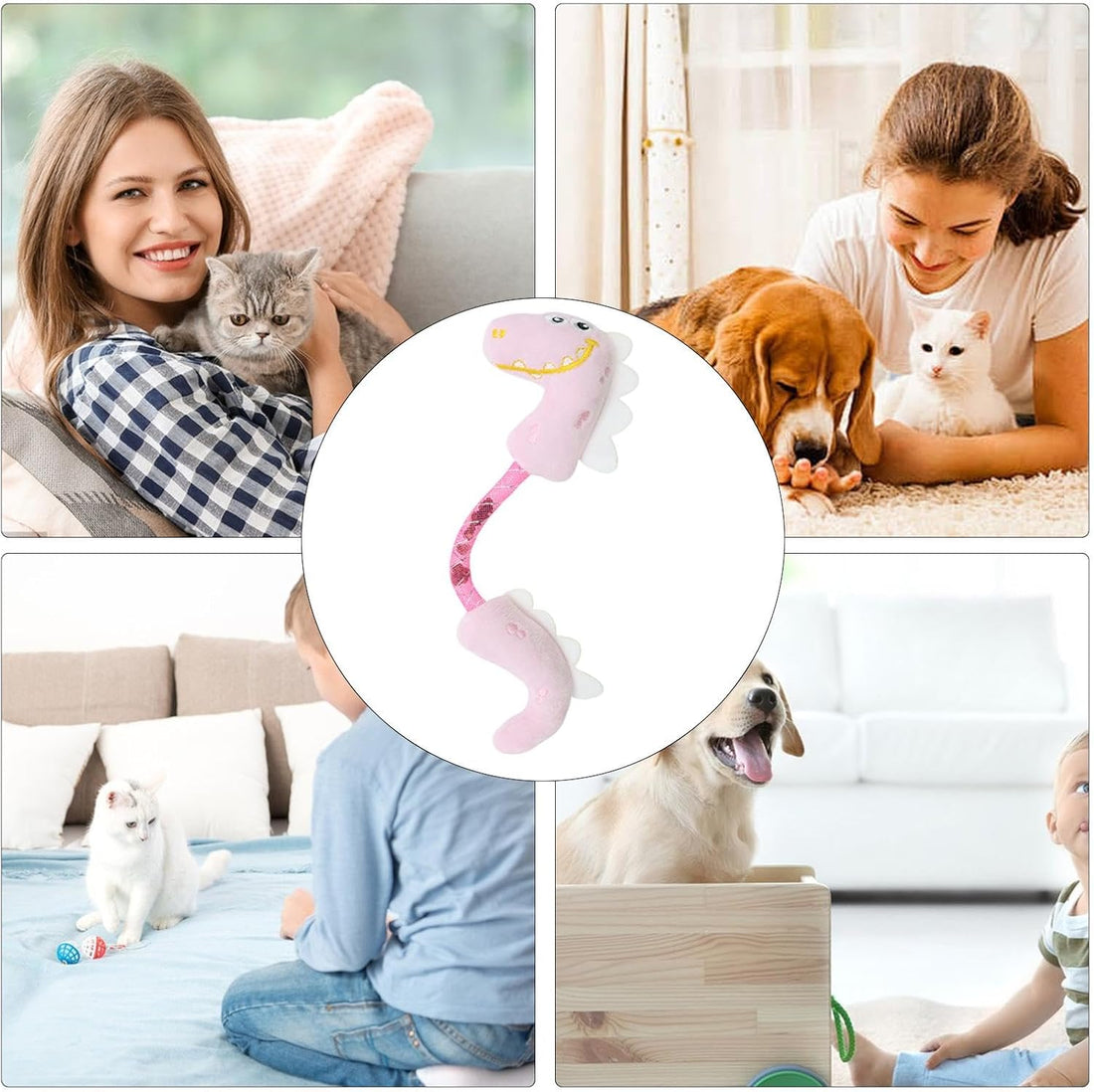 Catnip Rope Chew Spring Kicker Interactive Pet Toy