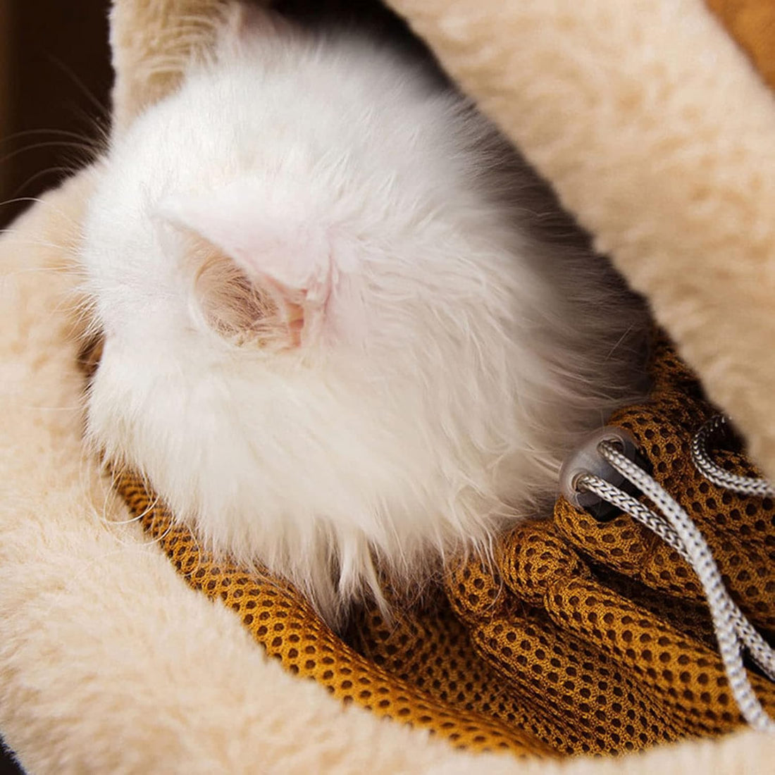 Plush Pet Backpack Carrier Bag For Winter Travel
