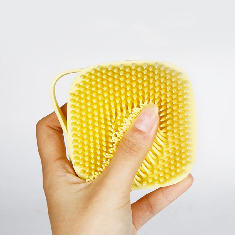Silicone Bristle Shampoo Dispenser Pet Bath Brush