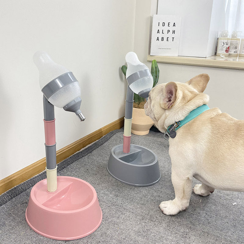 Adjustable Height Pet Water Dispenser Fountain Stand