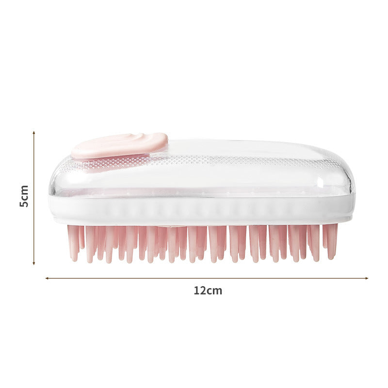 Silicone Pet Massage Bath Brush Foam Cleaning Tool