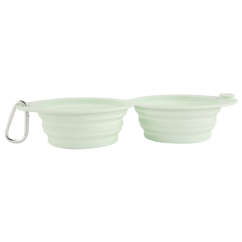 Foldable Silicone Pet Feeding Bowl For Outdoor Travel