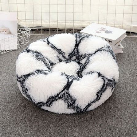 Soft Thick Plush Round Pet Bed For Comfort