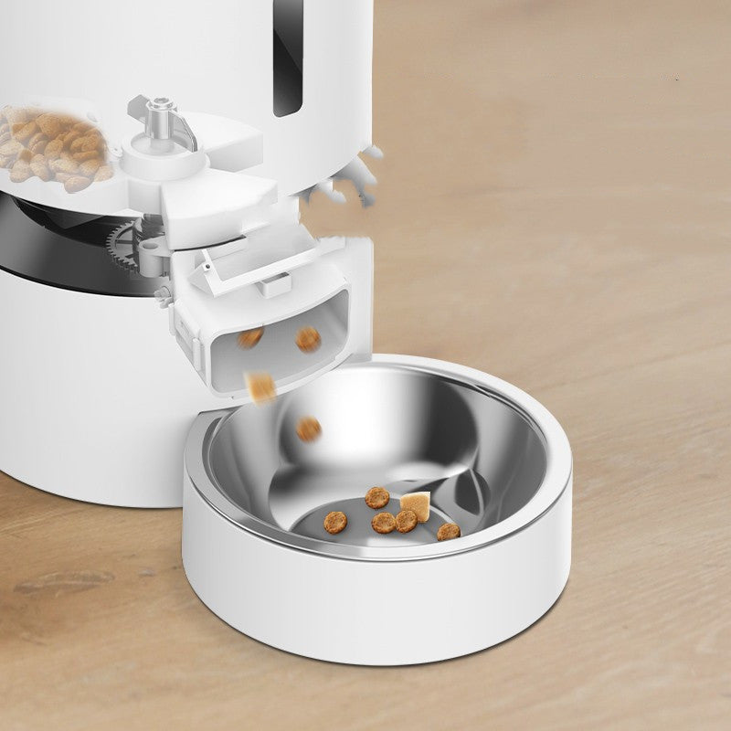 Automatic Pet Feeder With Double Bowl System