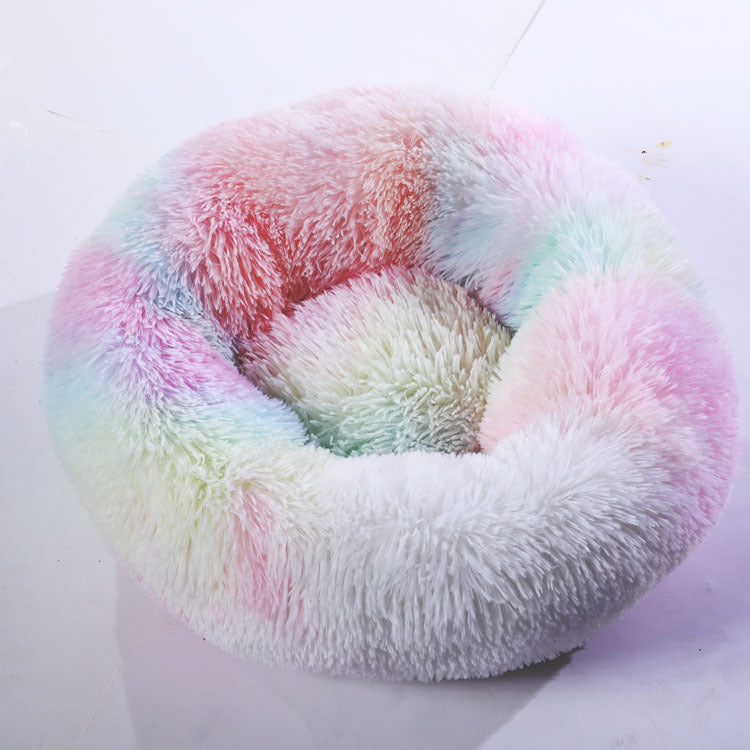 Round Cotton Winter Warm Pet Sleeping Bed