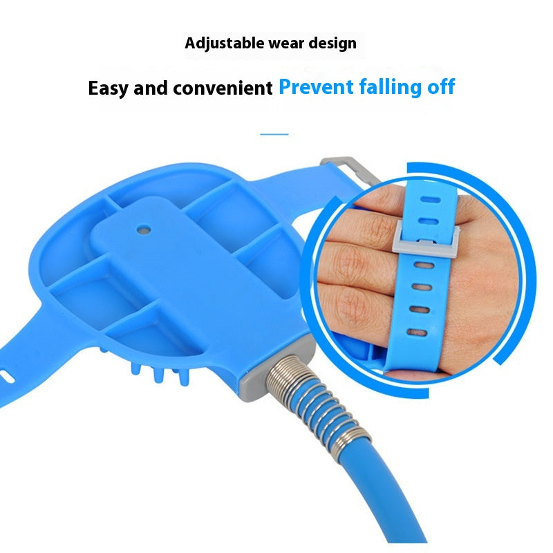 Pet Bathing Gloves Silicone Nozzle Massage Shower Brush