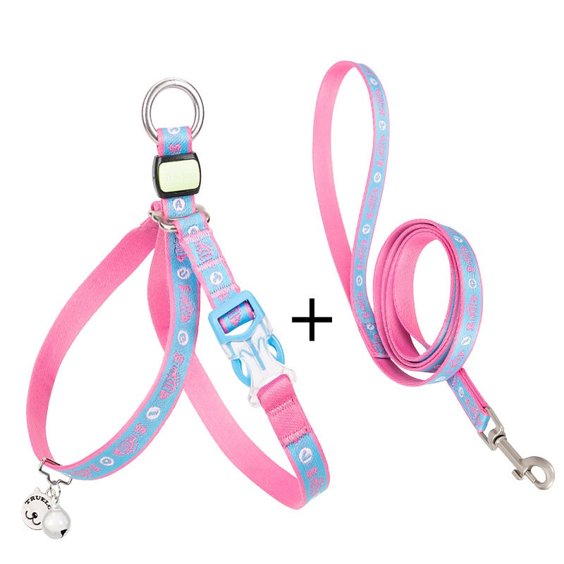 Pet Bell Chest Strap And Adjustable Leash Vest