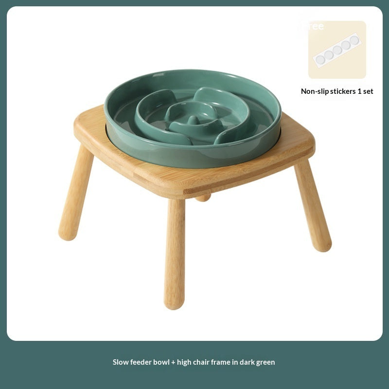 Ceramic Pet Slow Feeding Anti-Choking Bowl