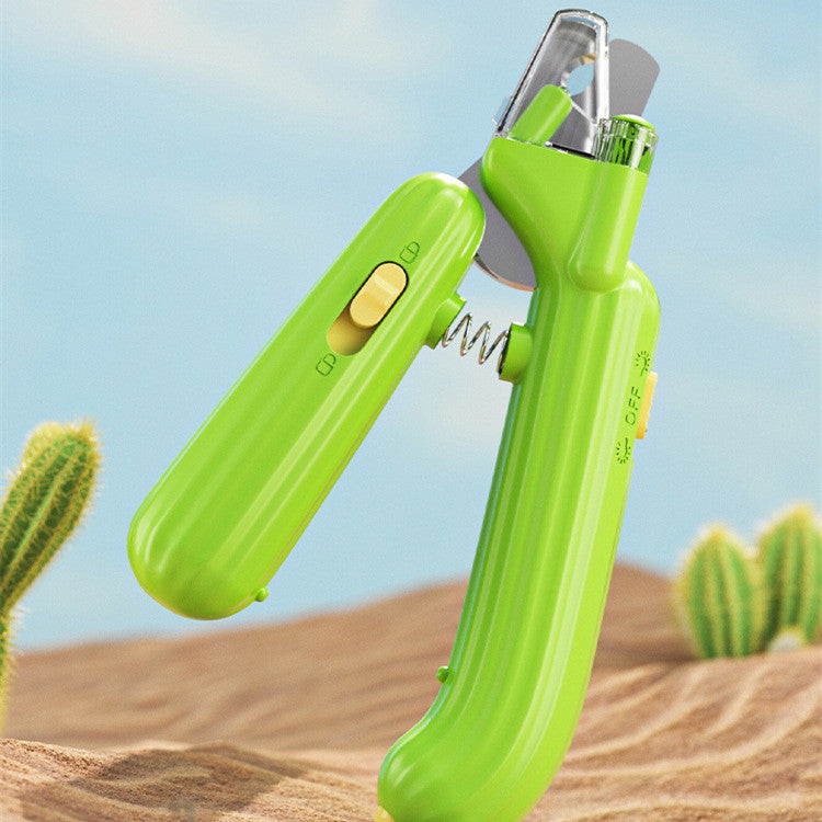 Cactus Shape Multifunction Pet Nail Clipper Tool