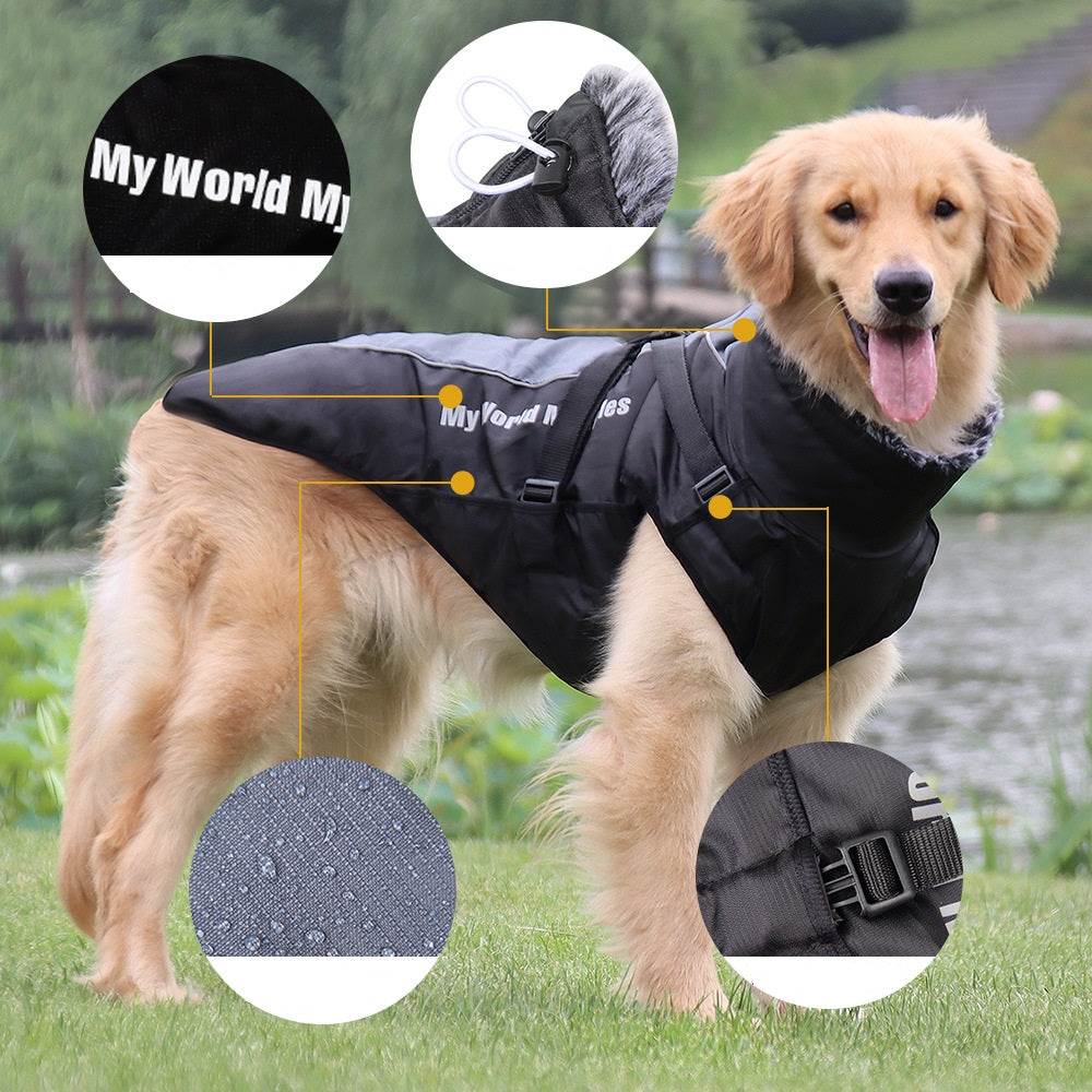 Warm Waterproof Reflective Pet Shell Jacket Apparel