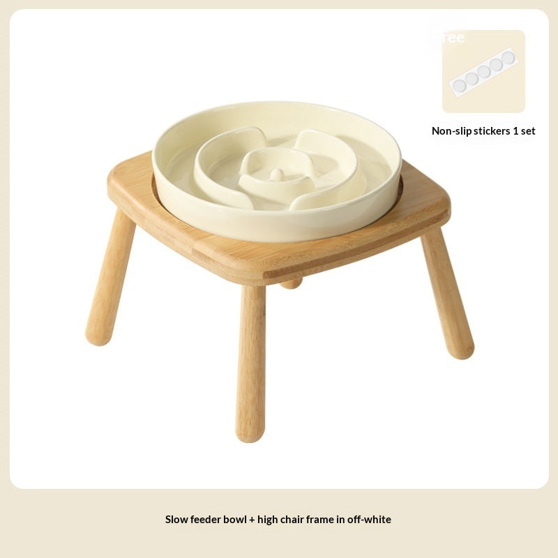 Ceramic Pet Slow Feeding Anti-Choking Bowl