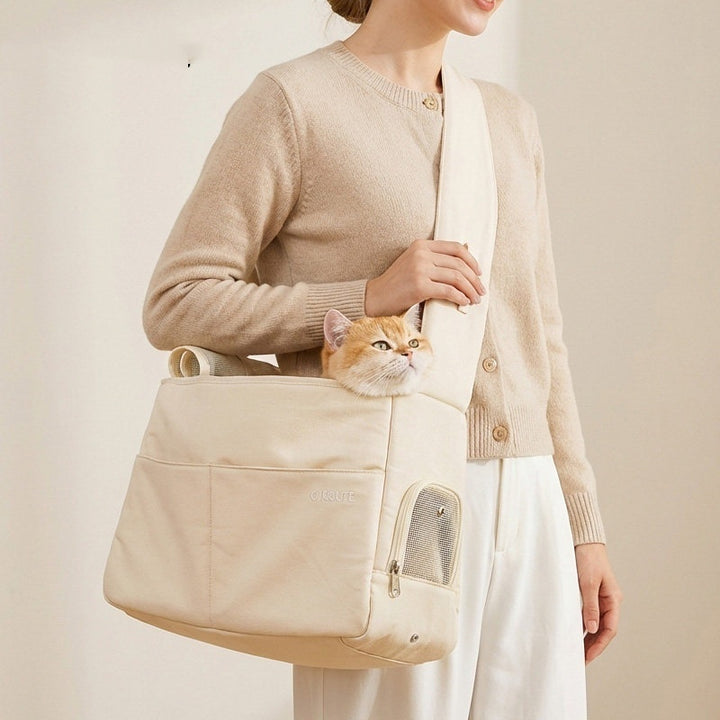 Portable Pet Carrier For Outdoor Travel Use