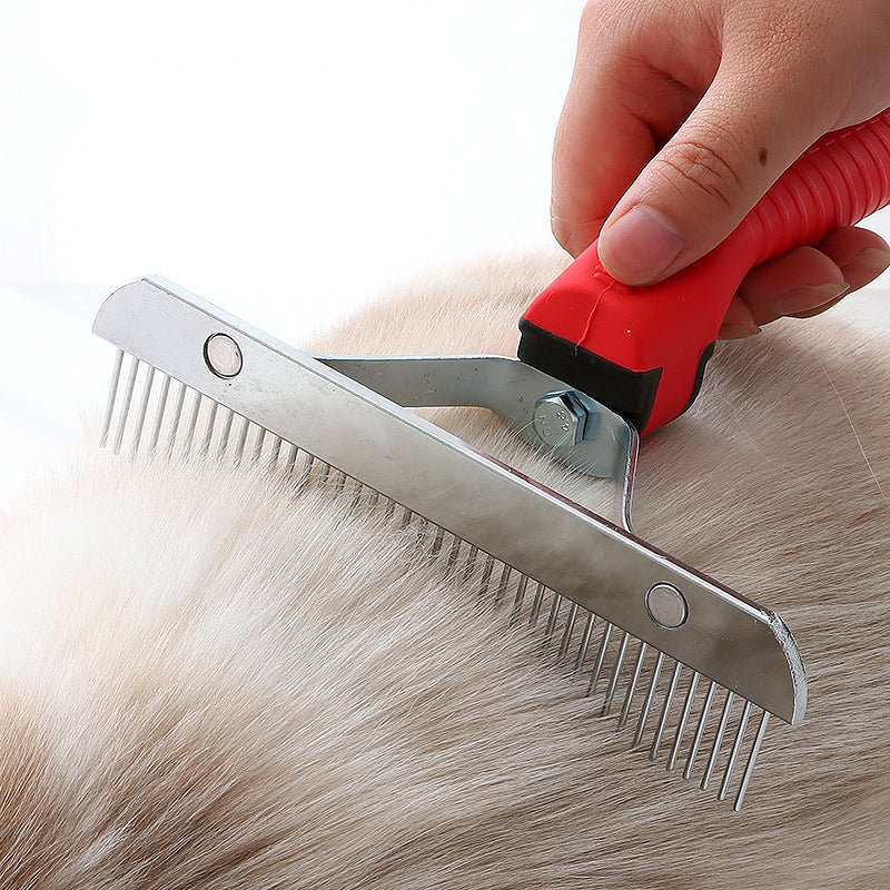 Extra Large Deshedding Pet Rake Grooming Comb