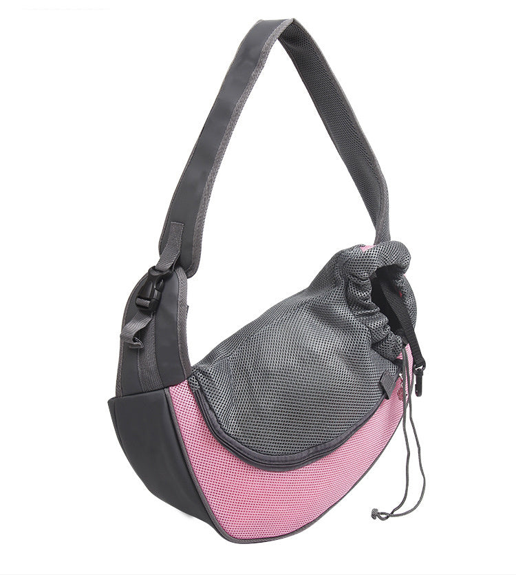 Mesh Oxford Pet Shoulder Carrier Bag For Travel