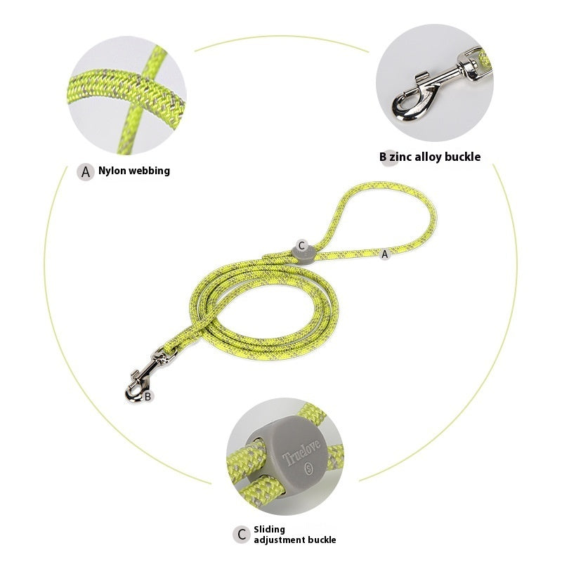 Colorful Sliding Adjustable Pet Leash