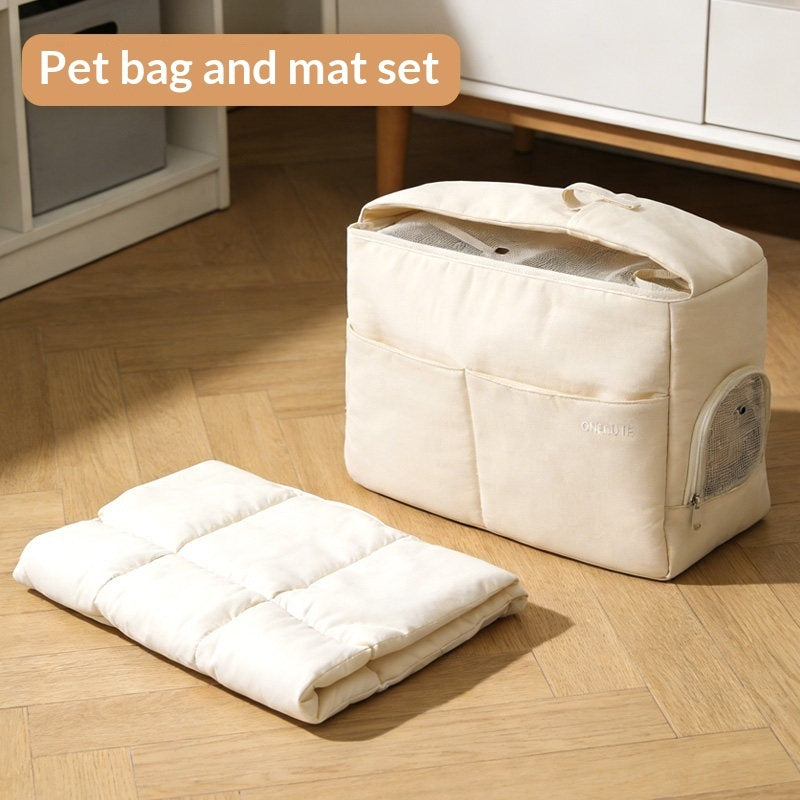 Portable Pet Carrier For Outdoor Travel Use