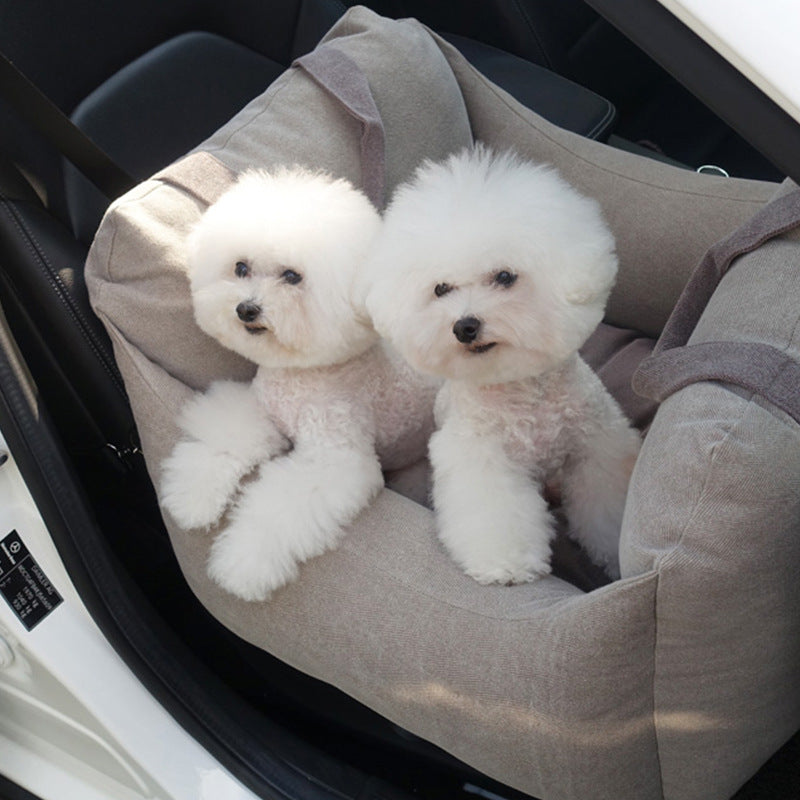 Waterproof Pet Car Seat Carrier With Breathable Mesh Bed
