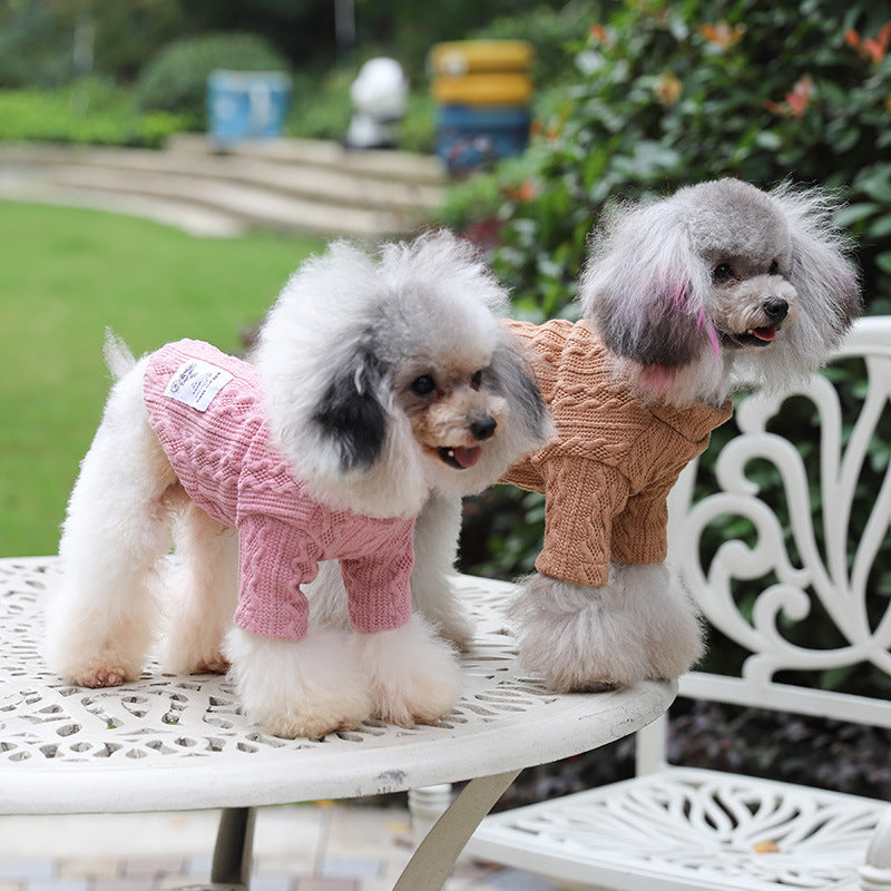 Warm Knitted Pet Sweater Apparel